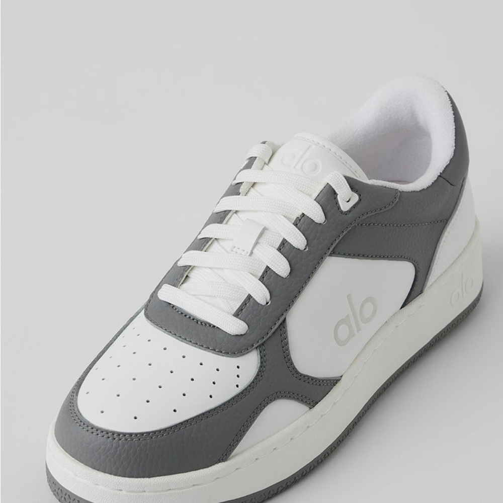 New ALO Yoga Gray and White Retro Sneakers